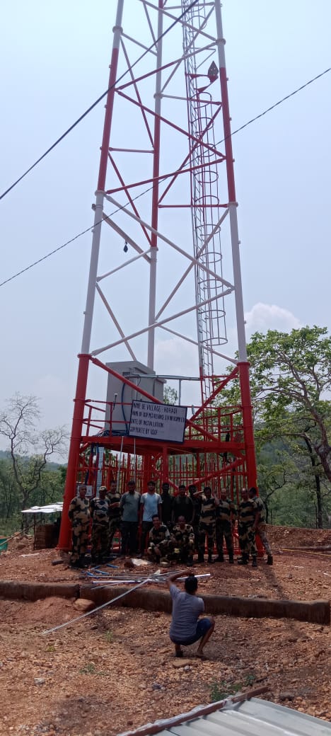अबुझमाड़ के होरादी में जियो टॉवर का शुभारंभ